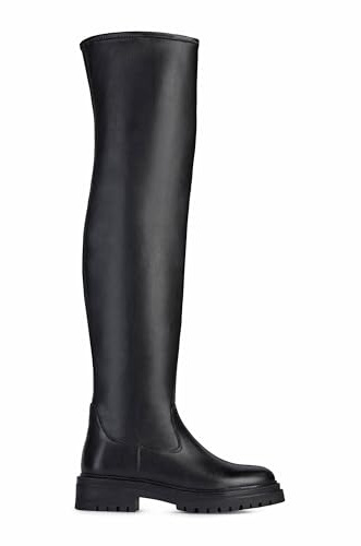 Geox Femme D Iridea H Bottes, Black, 38 EU