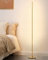 EDISHINE Lámpara de Pie LED Regulable 3000K Blanco Cálido, Lámpara Moderna con Interruptor de Pie, Función de Memoria, Columna de Luz de 146 cm para Sala de Estar, Dormitorio y Oficina, Dorado