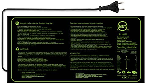 Kavolet 17,5 W Heizmatte für den Garten, wasserdicht, digital, Wachstumswachstum, Germination Starter Pad 20 x 10 m, Hydrokulturwärmer, für den Garten