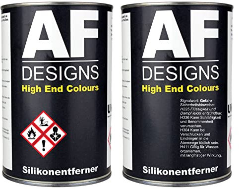 Alex Flittner Designs Sílikonentferner Entfetter Reiniger 2X 1 Liter für Autolack Lackvorbereitung