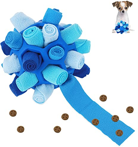 Alfombra Olfato Juego de Inteligencia para Perros,Bola de Rapé para Perros,Snuffle Mat,Pelota de Juguete Interactiva para Perros Estera de Alimentación Lenta para Comer Lento Perros Pequeños Medianos