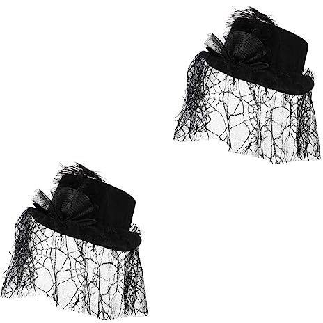 ABOOFAN 2stücke Hut Für Schwarze Performance Kopfbedeckung Für Bühnenauftritte Kostüm-accessoire Für Partys Und Besondere Anlässe