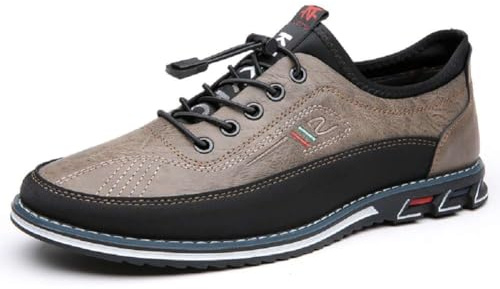 Men's Oxford Shoes Fashion Casual Dress Shoes Comfort Business Work Office Loafers,Khaki,43EU=9.5 M US