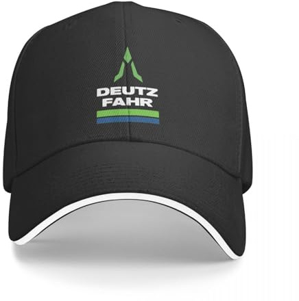 Baseballkappe Hip Hop Sonnenhut Deutz Fahr Logo Baseballkappe Taktische Kappe für Männer und Frauen Geburtstagsgeschenk für Männer Frauen
