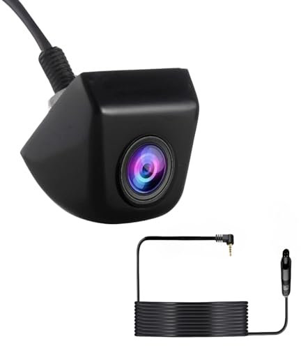 Epronic AHD 1080P Telecamera Posteriore per Portatile Carplay Autoradio 4 Pin Retrocamera Grandangolo supporto Specchio 2,5mm Maschio a 4 Pin