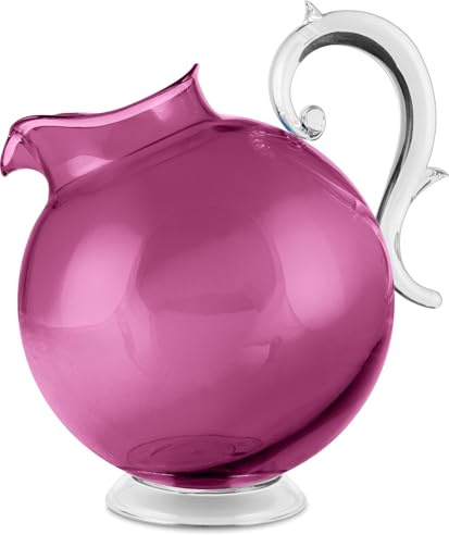 BACI MILANO brocca trasparente VIOLA linea AQUA acrilico 2.25lt