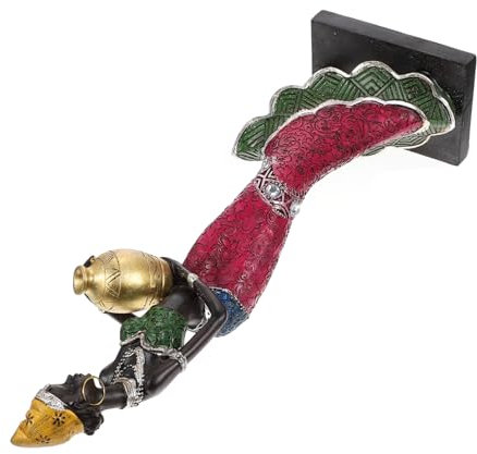 modern Home Decor 1 Stück Heimdekoration, Ornamente, Schaufensterdekoration, Schreibtischaufsatz, afrikanische Mädchenfigur, Esstischdekoration, Wohnaccessoires, afrikanische Stammesskulptur,