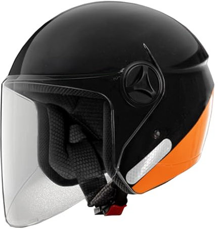 retrò Casco Scodella Portatile Mezzi Caschi Jet, Mezzo Casco da Motociclista Vintage Caschi Caschi Casco A Scodella Scooter Motorino ECE Omologato Mezzo Elmetto da Moto retrò