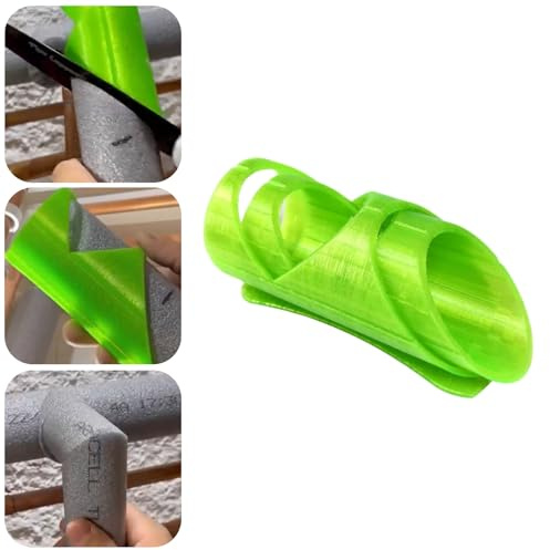 Auiremrti 3 Pack Foam Pipe Cutting Tool, Device for Cutting Pipe Insulation, for Household and Industry, 10.5mm + 22.5mm + 29mm (Green)