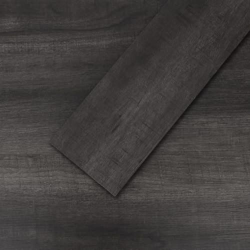Mysflosy Self-Adhesive Vinyl Flooring Plank, 16 Pack Natural Wood Grain Peel and Stick Flooring Waterproof for DIY Installation, Cover 2.23㎡