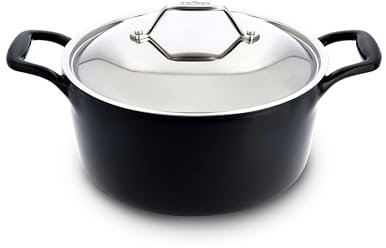 All-Clad Hierro fundido esmaltado, horno holandés con tapa, 6 cuartos de galón