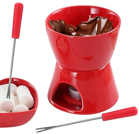 Tazze In Ceramica Da Fonduta Multi-Uso Pentola Calda Per Sciogliere Burro