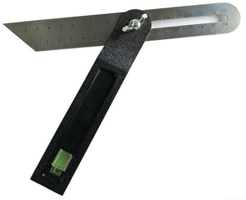 Righello angolare professionale da 9 pollici con rotazione di 360 gradi per la lavorazione del legno