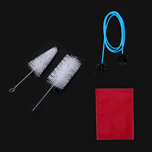 RiToEasysports 4-in-1 Trumpet Cleaning Set, Cleaning Brushes Set Maintenance Accessories for Trumpet Playing Accessories Musical Instrument