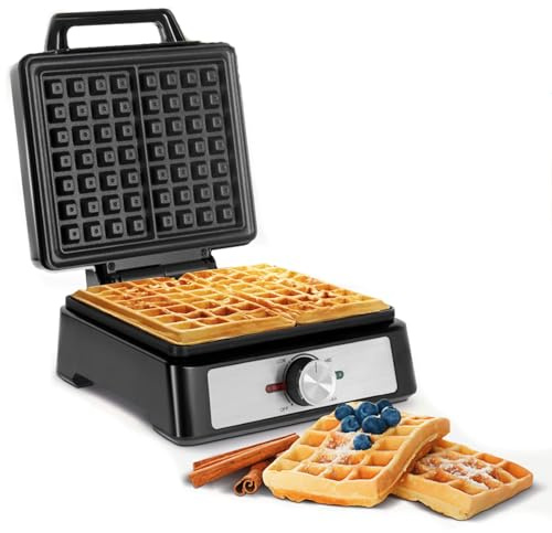 Teesa Waffle Iron 2 Waffles 1600 W Stainless Steel Power Regulation