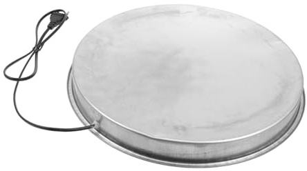 CIYODO Geflügeltränke Heizfuß Metall Wassererhitzer Mit Thermostat Automatische Temperaturregelung Für Tränkenbehälter Haustier Wintergebrauch