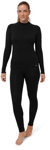 DANISH ENDURANCE Merino Thermounterwäsche Set Damen, Schwer 250 g/m² | Merino Thermounterwäsche Set, Warm, Geruchshemmend & Feuchtigkeitsableitend, für extreme Kälte, Ski, Winter & Outdoor