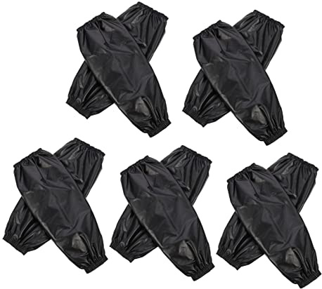 SOIMISS 5 Manguitos de Protección para Brazos Resistentes al Calor y con Banda Elástica Unisex Mangas de Trabajo para Soldadura y Protección contra Quemaduras