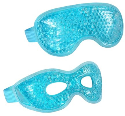 ARTSEWPLY Kühlende Augenpads zur Linderung von Augenschwellungen und Trockener Haut 2 Stück aus Gel und Pvc für Sommer und Reise Geeignet