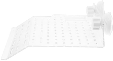 VILLCASE Schwimmende Acrylplattform für Schildkrötenbecken Ruheplattform für Landschildkröten Schildkrötentrocknungsplattform mit Starkem Saugnapf Geeignet für Aquarium Schildkröten und was