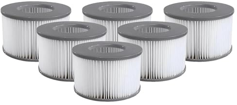 Gattregh 6er-Set Ersatzfilter für MSPA Whirlpool - Ersatz Filter kompatibel mit MSPA FD2089, MSpa Filter Whirlpool Zubehör für Aufblasbare Pools, Hot Tubs, Heiße U-Boote & Spa-Anlagen