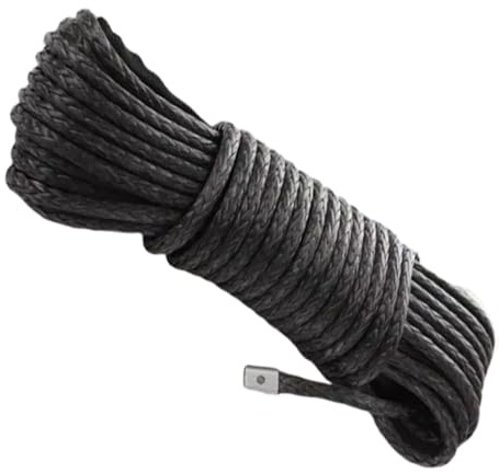 Riloer Cuerda de remolque resistente para coche, 12 toneladas, 12,020.2 kg, 9 mm x 26 m, correa de remolque de recuperación de emergencia, compatible con remolque ATV UTV y vehículo todoterreno
