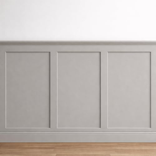 WOODICA 15PCS MDF Wall Panels 100cm – 6mm Shaker Style 3D Panelling Kit, Paintable Accent Wall Panels for DIY Feature Walls & Modern Home Décor (100CM Long X 7CM Wide)