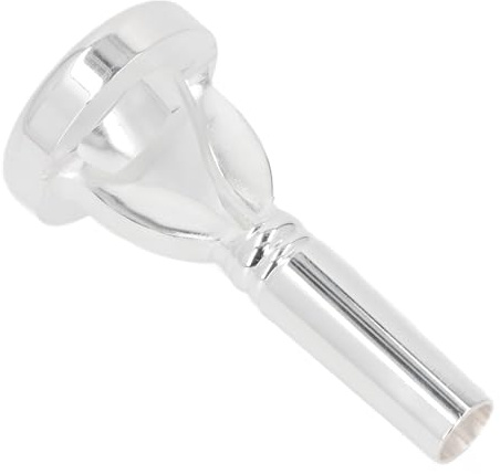 Omquot Bocchino per Trombone Placcato in Argento, Vibrazione Confortevole per Tutti i Livelli di abilità, Scatola di Immagazzinaggio da 1 Pezzo