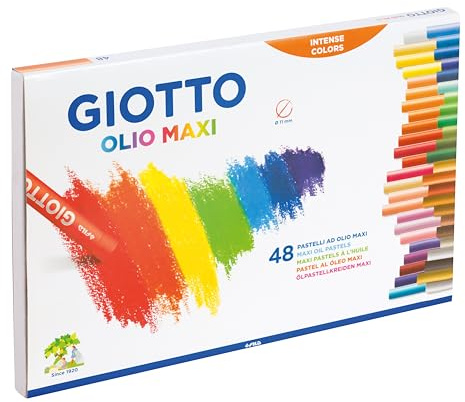 Gitzo 2932 00 - Olio pastelli a olio, 11 millimetri, caso cartone, 48 colori assortiti