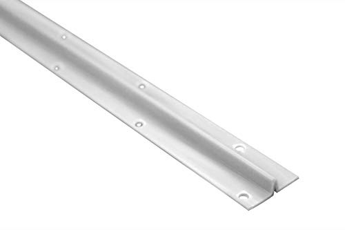 HEXIM Perfil de escayola de plástico PVC - Perfil de escayola rápida y de movimiento - (30 metros) Perfil de borde de pared seca Interior y exterior Listón de acabado de escayola