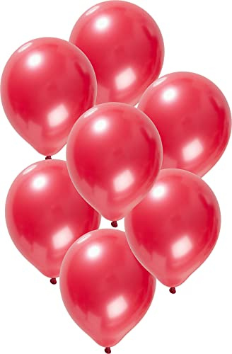 Palloncini metallizzati rossi 30 cm - 50 pezzi