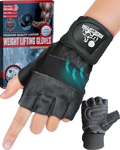 Nordic Lifting Trainingshandschuhe mit Handgelenkbandagen (30 cm) – Fitness & Cross-Training – Für Damen & Herren