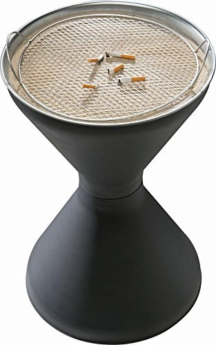 APS cendrier sur pied Ø 40 cm, H: 60 cm PP, verzinktes Blech