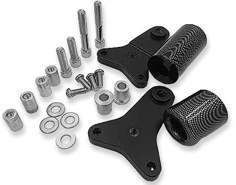 HTTMT MT219-063-CN Carbon No Cut Frame Slider Crash Protector Compatible with 2011-2020 Suzuki Gsxr 600 750
