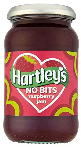 Hartley's No Bits Mermelada de Frambuesa 454g
