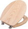 Cornat WC-Sitz Ligna - Hochwertiges Echtholz - Eiche - Komfortables Sitzgefühl - Edle Holz-Optik passt in jedes Badezimmer / Toilettensitz / Klodeckel / KSLIGE