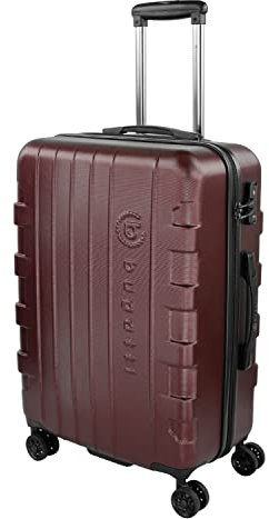 bugatti Galatea Hartschalenkoffer 66x47x26,5 cm - 65L, 4 Rollen mit TSA Zahlenschloss, rot