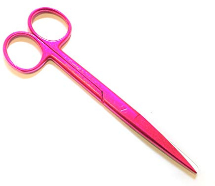 Sax, omklädningssaxar 14,5 cm, husdjursvård, första hjälpen, hemmabruk …, 14sm STR Sharp/Blunt, Rosa glitter, 1