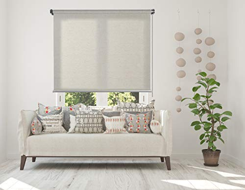 SCANDI - Tenda a rullo semifiltrante Grigio ghiaia 160 x 180