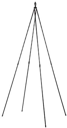 Garden Gear 1.8 Metre Tepee Trellis Obelisk, Metal Outdoor Climbing Plant Support, Weather Resistant (1)