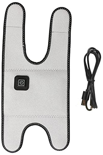 Fiacvrs Codera calentada, almohadilla ajustable para el codo con calefacción con ajuste de temperatura de 3 niveles, recargable por USB, para golfista, tenis, tendinitis, dolor de codo (gris)