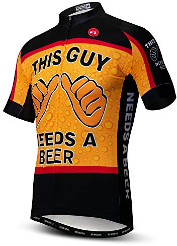 Herren Radtrikot Fahrradtrikot Kurzarm/Langarm, Fahrradbekleidung Fahrrad Trikot T Shirt für Männer, Atmungsaktive Cycling Jersey Schnell Trocknen Radsport Bekleidung