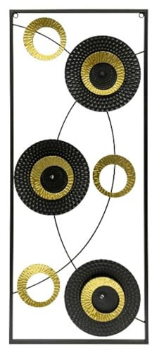 MF Wanddeko TIX Wandschmuck 3D Bild Metalldeko Metall Metallbild Dekoration Braun Schwarz Töne Höhe 61cm Wandbild, 61 x 25 cm