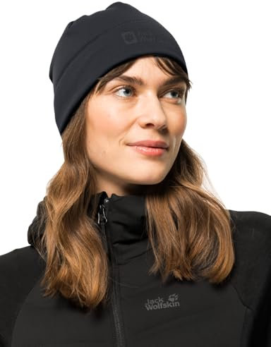 Jack Wolfskin Unisex Allrounder Light Beanie M tze, Schwarz, Einheitsgr e EU