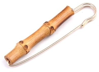 Vintage Bambou Broche Bois Naturel Bambou Métal Broches Broches Unique Broches Hommes Broche Pin Bouquet de Broches Épingles Homme Bijoux Pull Alliage, Métal