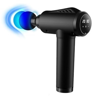 oryzom Pistolet de massage V1 Pro – Technologie profonde à 3 600 impulsions/min, 30 niveaux réglables et 10 embouts pro pour un soulagement musculaire complet Pistolet de Massage