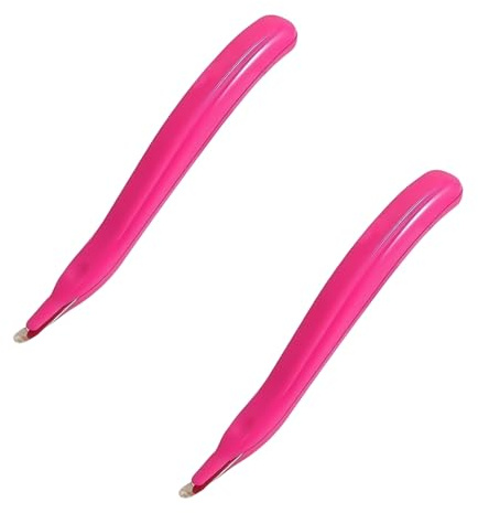 2 x rosa Heftklammerentferner, professioneller Heftklammerentferner, Werkzeug für Zuhause, Schule, Büro, Haushalt