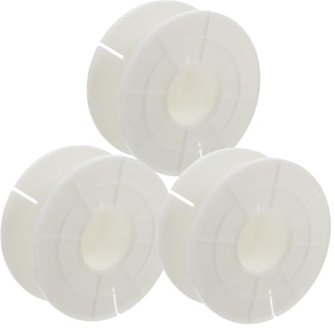 Hoement 3pcs White Copper Wire Crossover Frame Speaker Cable Reel Cord Storage Reels Audio Frequency Divider Accessories for Sound System