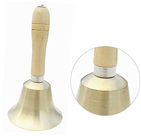 Gogogmee Handrassel Holzgriff Musikspielzeug 8cm Rasselspielzeug Greifling Für Neugeborene Lernspielzeug