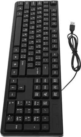 OATIPHO Clavier Filaire USB Pavé Numérique Clavier Ergonomique pour Ordinateur de Bureau pour Gamer Connectivité USB Stable Utilisation Bureautique et Gaming